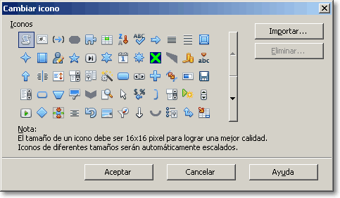 Modificar o quitar un botón de una barra de herramientas - Manual de Apache  OpenOffice Writer