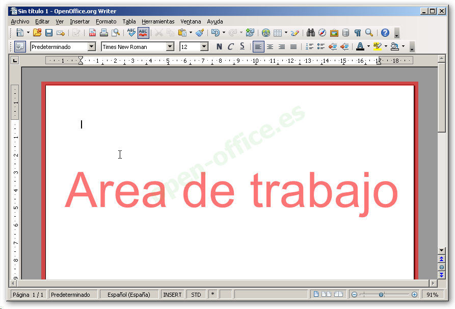 Resultado de imagen para zona de trabajo word