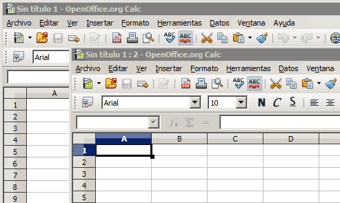 Calc -Abrir varias ventanas de un documento en OpenOffice Calc,.