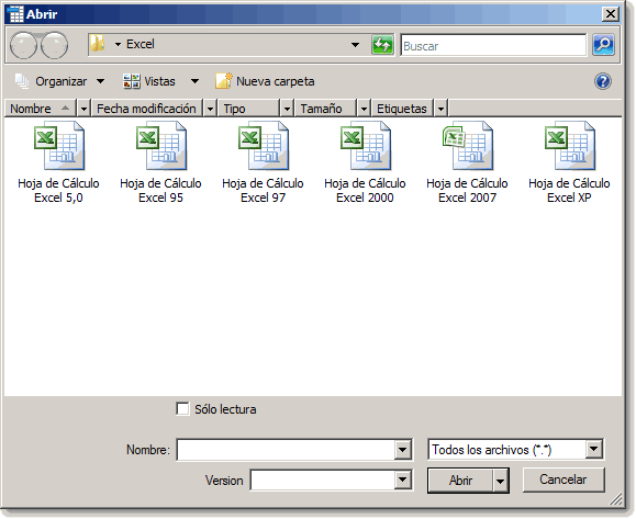 Abrir documentos de Excel desde Calc - Manual de Apache OpenOffice Calc