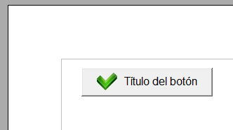 El botón insertado, finalizado y activo