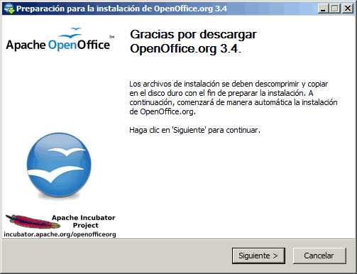 Instalar Apache OpenOffice  Manual de Apache OpenOffice