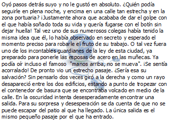 Párrafo de texto con un globo terráqueo como imagen de fondo en posición centrada, muy tenue