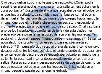 Párrafo de texto con la imagen de fondo ajustada a toda el área