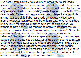 Párrafo de texto con la imagen de fondo repetida en mosaico